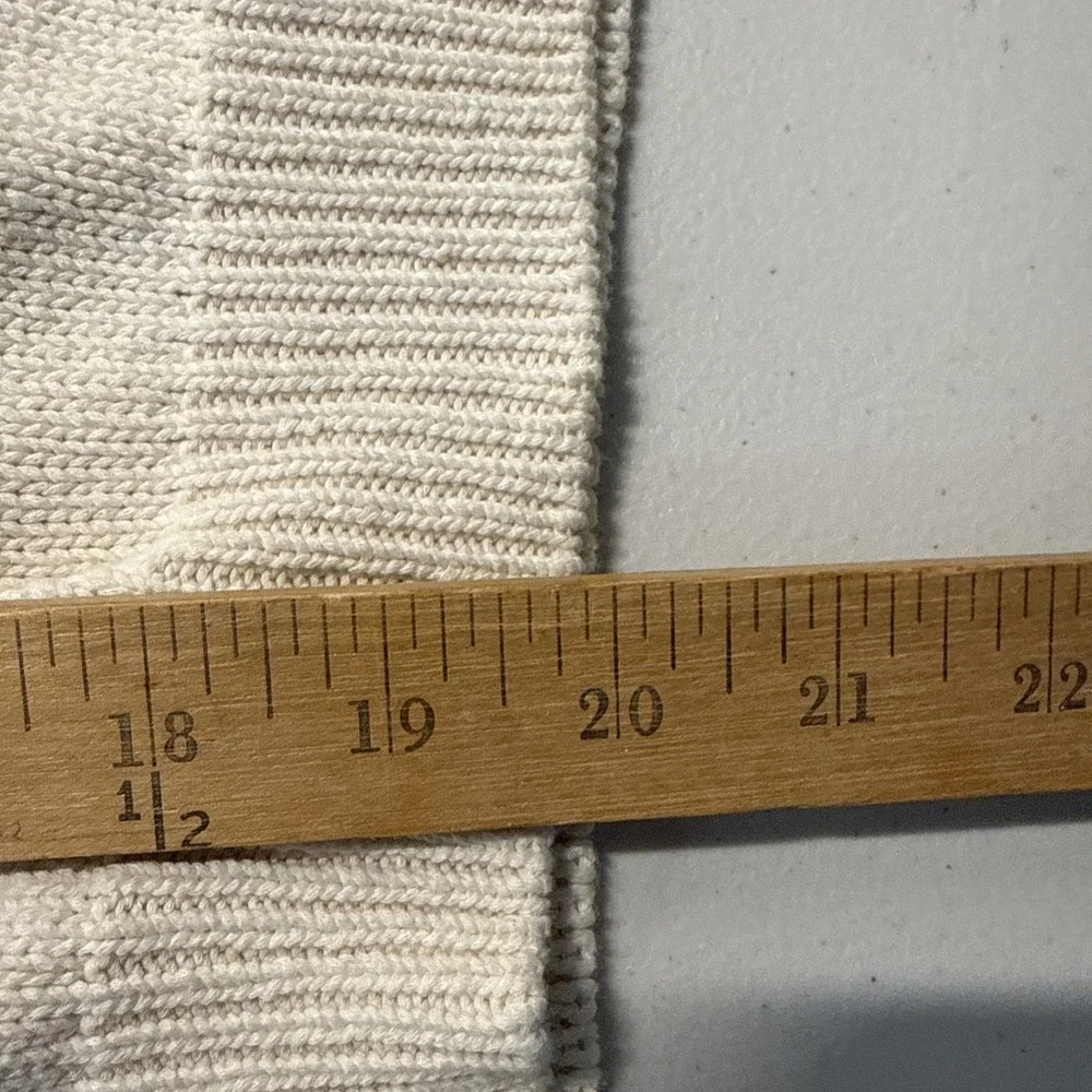 Sezane Womens Brown Ecru Leontine Knit Sweater Size XS 100% Cotton French Style - Picture 9 of 10